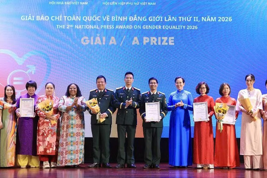 24 tác phẩm xuất sắc đoạt giải Báo chí toàn quốc về Bình đẳng giới lần thứ II, năm 2026