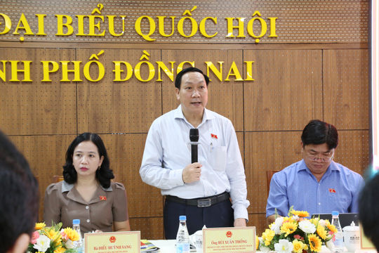 Đoàn ĐBQH TP. Đồng Nai lấy ý kiến hoàn thiện dự thảo Luật Phát triển đô thị