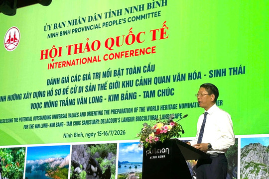 Làm sáng tỏ giá trị nổi bật toàn cầu Khu Cảnh quan văn hóa - sinh thái Voọc mông trắng Vân Long - Kim Bảng - Tam Chúc