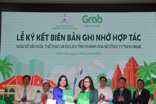 Sở Văn hóa, Thể thao và Du lịch Khánh Hòa tăng cường hợp tác với Grab Việt Nam về xúc tiến quảng bá điểm đến