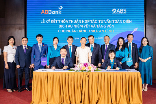 ABBank và ABS ký kết thỏa thuận hợp tác tư vấn toàn diện dịch vụ niêm yết và tăng vốn điều lệ