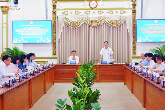 Đoàn khảo sát của Ủy ban Văn hóa và Xã hội làm việc với UBND TP. Hồ Chí Minh