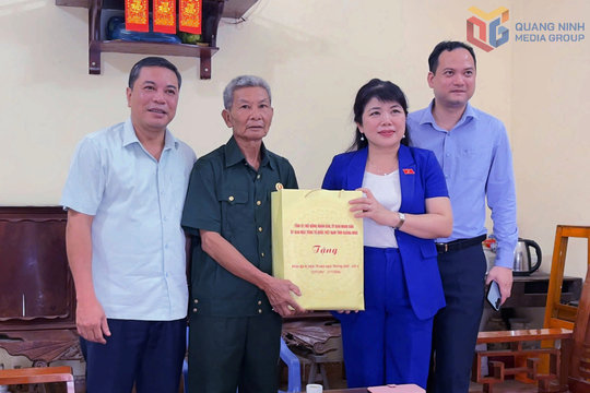 Phó trưởng Đoàn ĐBQH tỉnh Quảng Ninh Nguyễn Thị Thu Hà thăm, tặng quà người có công