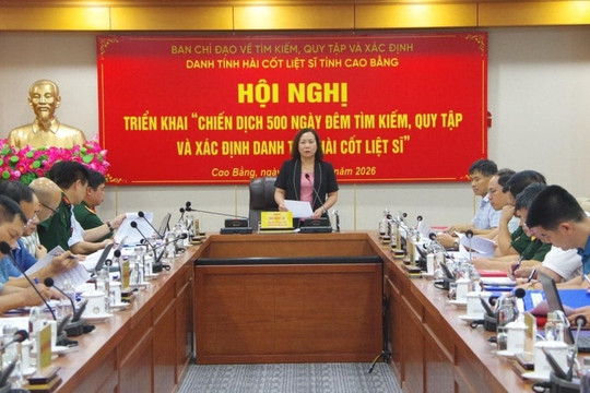 Cao Bang launches "500-day campaign to intensify the search, collection, and identification of the remains of fallen soldiers"