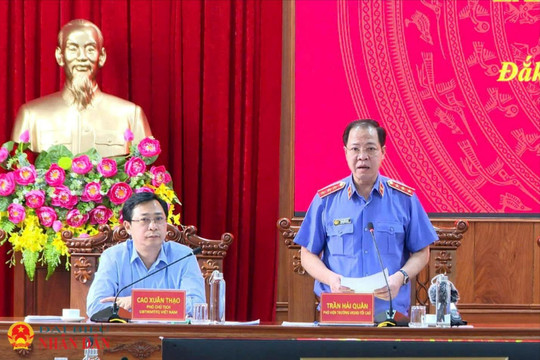 Kiểm tra, giám sát công tác tạm giữ, tạm giam và thi hành án hình sự tại Đắk Lắk