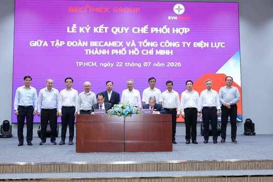 EVNHCMC và Becamex ký kết Quy chế phối hợp trong công tác vận hành, đầu tư phát triển lưới điện