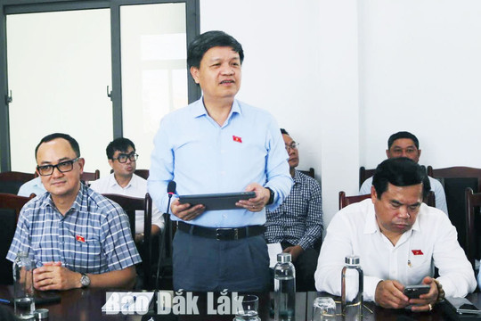 Đoàn công tác của Ủy ban Khoa học, Công nghệ và Môi trường khảo sát Dự án đầu tư xây dựng Bến cảng Bãi Gốc, tỉnh Đắk Lắk