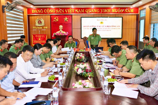 Bộ Công an khảo sát phương án thành lập Trường Văn hóa Công an nhân dân tại Nghệ An
