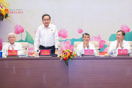 Chủ tịch Quốc hội Trần Thanh Mẫn và Thủ tướng Lê Minh Hưng chủ trì hội nghị về Kỳ họp không thường lệ thứ Nhất, Quốc hội khóa XVI