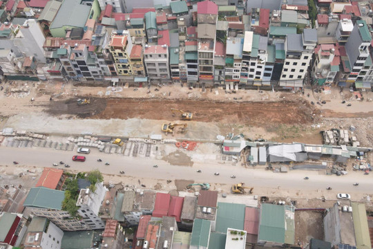 Hà Nội: Đảm bảo tiến độ thi công các tuyến vành đai trọng điểm