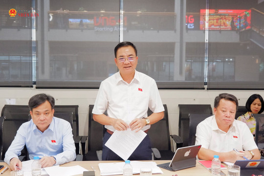 Đoàn khảo sát của Ủy ban Quốc phòng, An ninh và Đối ngoại làm việc với Công ty Cổ phần Tập đoàn VNG