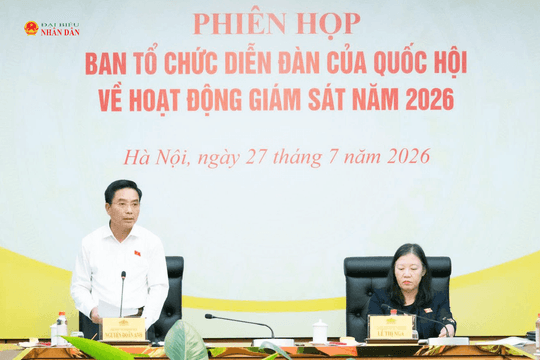 Phó Chủ tịch Quốc hội, Thượng tướng Nguyễn Doãn Anh chủ trì Phiên họp Ban Tổ chức Diễn đàn của Quốc hội về hoạt động giám sát năm 2026