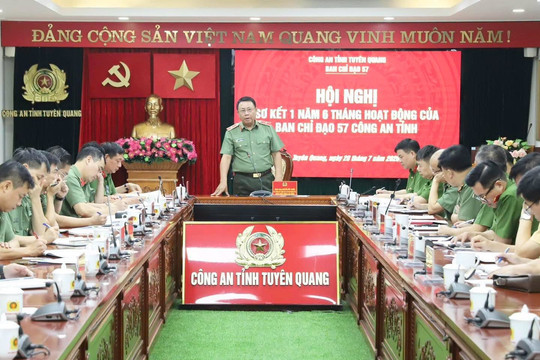 Đẩy mạnh chuyển đổi số và đổi mới sáng tạo: Công an tỉnh Tuyên Quang sơ kết 1 năm 6 tháng thực hiện Nghị quyết số 57-NQ/TW