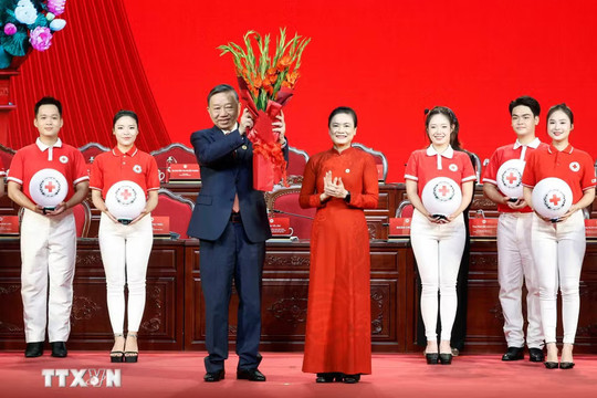Khai mạc Đại hội đại biểu toàn quốc Hội Chữ thập đỏ Việt Nam lần thứ XII: Tổng Bí thư , Chủ tịch nước Tô Lâm giữ cương vị Chủ tịch danh dự