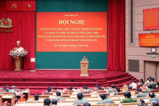 Đưa công tác đối ngoại Công an nhân dân phát triển lên tầm cao mới