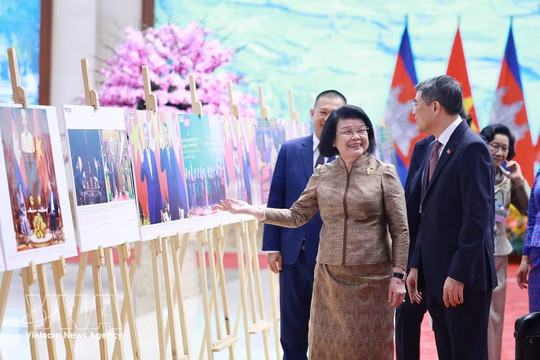 Cambodian National Assembly President concludes official visit to Vietnam