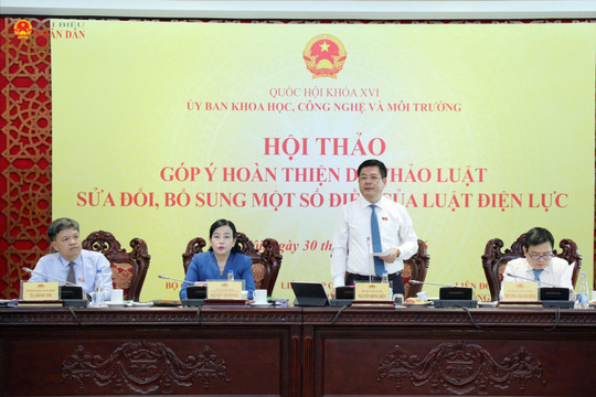Phó Chủ tịch Quốc hội Nguyễn Hồng Diên dự hội thảo góp ý sửa đổi Luật Điện lực