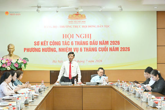 Đảng bộ và Thường trực Hội đồng Dân tộc sơ kết công tác 7 tháng đầu năm