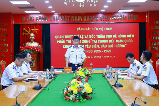 Thống nhất phương án tổ chức phần thi trực tuyến tại chung kết toàn quốc Cuộc thi "Em yêu biển, đảo quê hương"