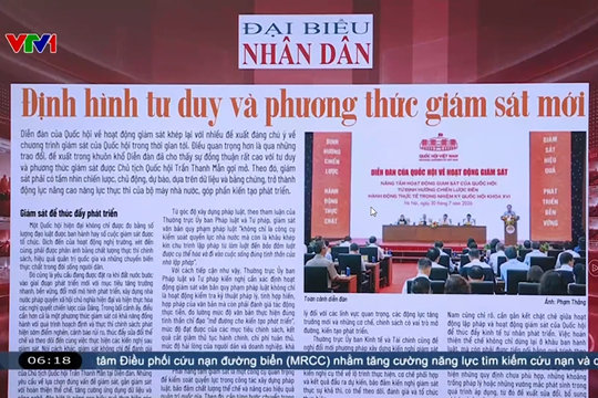 Điểm báo VTV1: Định hình tư duy và phương thức giám sát mới