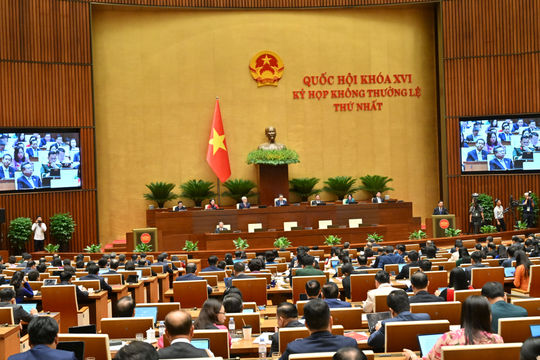 Sáng 3/8/2026, Quốc hội họp tại Hội trường