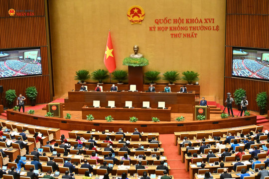Ngày làm việc đầu tiên Kỳ họp không thường lệ thứ Nhất, Quốc hội khóa XVI