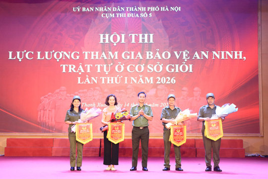 Cụm thi số 5 thành phố Hà Nội tổ chức Hội thi lực lượng an ninh trật tự cơ sở giỏi