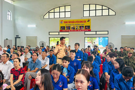 Thái Nguyên: Đào tạo kỹ năng lái xe mô tô, xe gắn máy an toàn tại phường Tích Lương