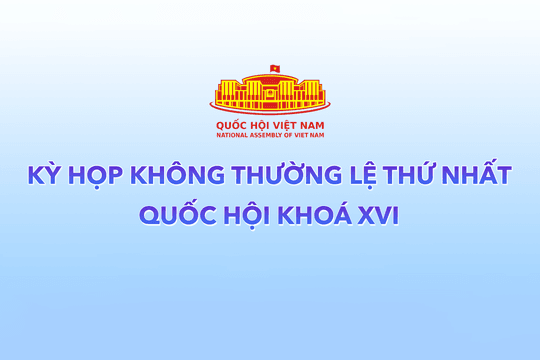 [Infographic] KỲ HỌP KHÔNG THƯỜNG LỆ THỨ NHẤT, QUỐC HỘI KHÓA XVI