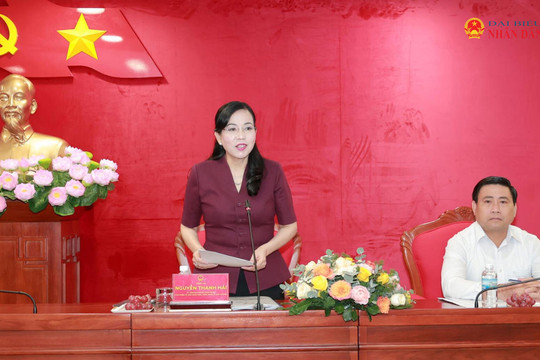 Ủy ban Khoa học, Công nghệ và Môi trường làm việc với UBND tỉnh Khánh Hòa