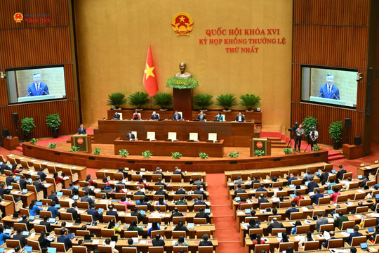 Thông cáo báo chí số 01, Kỳ họp không thường lệ thứ Nhất, Quốc hội Khóa XVI