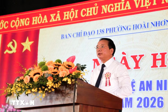 Trưởng Ban Tuyên giáo Trung ương Trịnh Văn Quyết dự và chỉ đạo Ngày hội toàn dân bảo vệ an ninh Tổ quốc tại Gia Lai