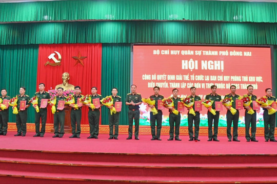TP. Đồng Nai: Kiện toàn lực lượng quân sự, thành lập Trung đoàn Bộ binh 41