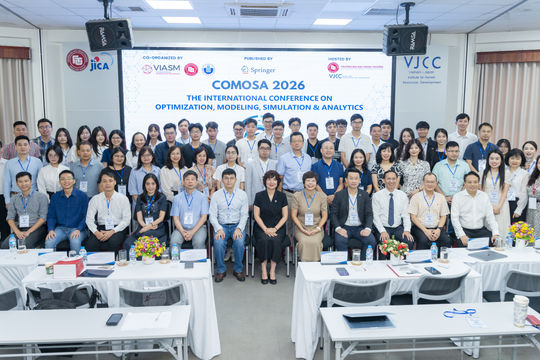 Hội thảo quốc tế COMOSA 2026: Mở rộng hợp tác nghiên cứu, gắn khoa học với thực tiễn công nghệ