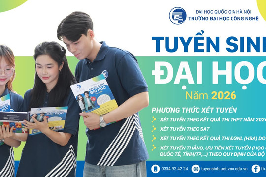 Điểm chuẩn Trường Đại học Công nghệ – Đại học Quốc gia Hà Nội năm 2026, ngành cao nhất vượt 27 điểm