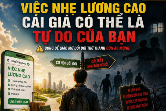 Công an tỉnh Tây Ninh cảnh báo bẫy "việc nhẹ, lương cao"
