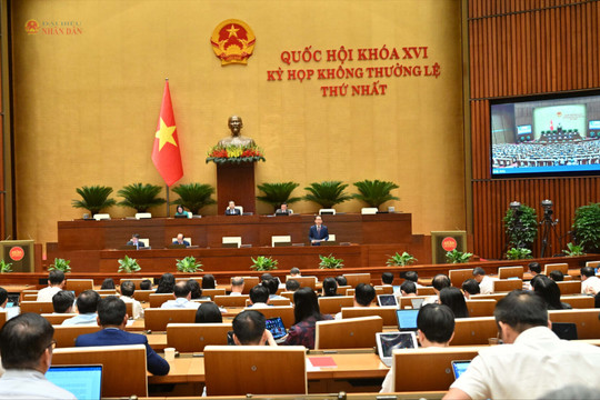 Thông cáo báo chí số 09, Kỳ họp không thường lệ thứ Nhất, Quốc hội khóa XVI