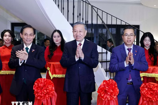 Tổng Bí thư, Chủ tịch nước Tô Lâm dự lễ khánh thành Nhà Việt Nam, gặp gỡ cộng đồng người Việt