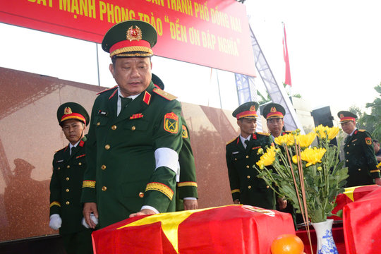 TP. Đồng Nai: Trang trọng truy điệu, an táng 29 hài cốt liệt sĩ