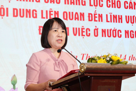 Tập huấn nghiệp vụ cho cán bộ làm công tác đưa lao động đi làm việc ở nước ngoài