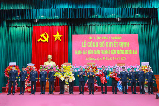 Vùng 3 Hải quân công bố quyết định thành lập Tiểu đoàn Phương tiện không người lái