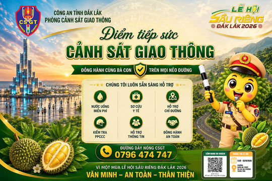 Bảo đảm giao thông an toàn mùa Lễ hội Sầu riêng