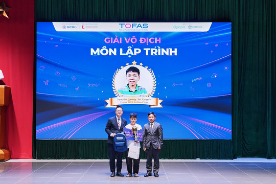 Lễ trao giải Kỳ thi Toán & Lập trình Quốc tế TOFAS 2026: Vinh danh những tài năng toán học và lập trình xuất sắc