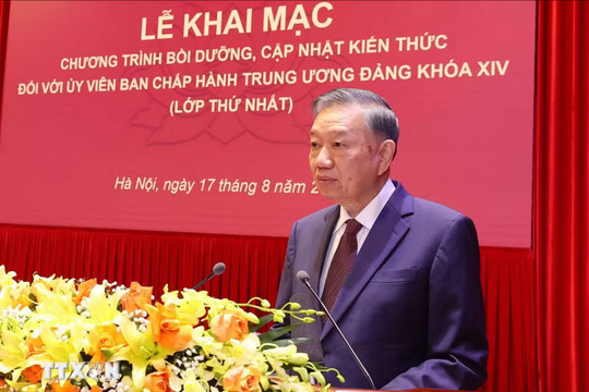 Tổng Bí thư, Chủ tịch nước Tô Lâm dự khai mạc Chương trình bồi dưỡng, cập nhật kiến thức đối với Ủy viên Ban Chấp hành Trung ương Đảng khóa XIV