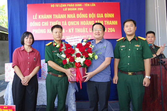 Lữ đoàn 204, Bộ Tư lệnh Pháo binh - Tên lửa khánh thành bàn giao "Nhà đồng đội" năm 2026