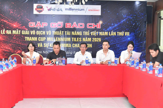 Hơn 2.000 vận động viên tham gia Giải vô địch Võ thuật tài năng trẻ Việt Nam 2026