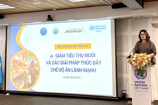 Giảm tiêu thụ muối và thúc đẩy chế độ ăn lành mạnh