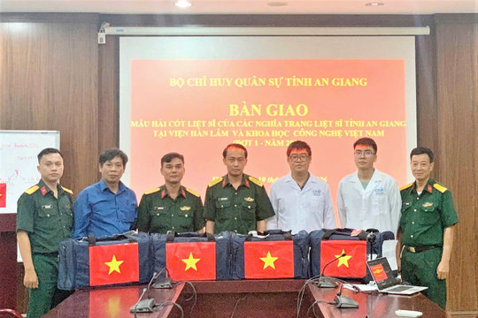 An Giang: Bàn giao 598 mẫu hài cốt liệt sĩ phục vụ giám định ADN