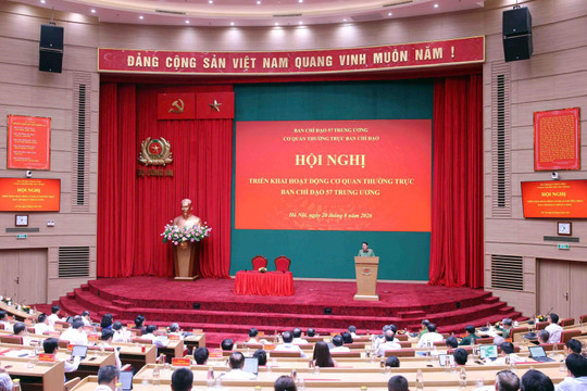 Bộ Công an nhận bàn giao nhiệm vụ Thường trực Ban Chỉ đạo 57 từ Văn phòng TW Đảng