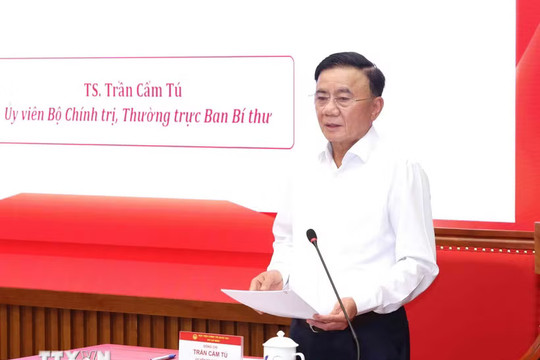 Thường trực Ban Bí thư Trần Cẩm Tú: Chú trọng kiểm tra, giám sát, kỷ luật Đảng